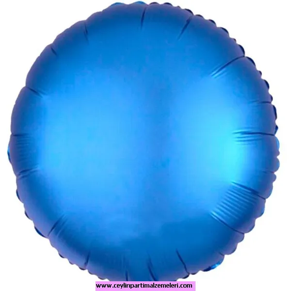 Lacivert 18 İnç Yuvarlak Folyo